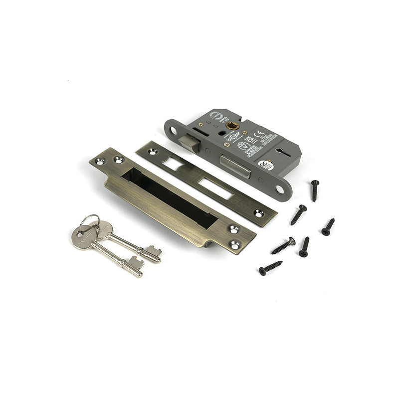 Sash Lock, Aged Brass