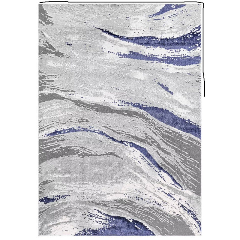 Abstract Shag Area Rug, Rectangle 200 x 290 cm