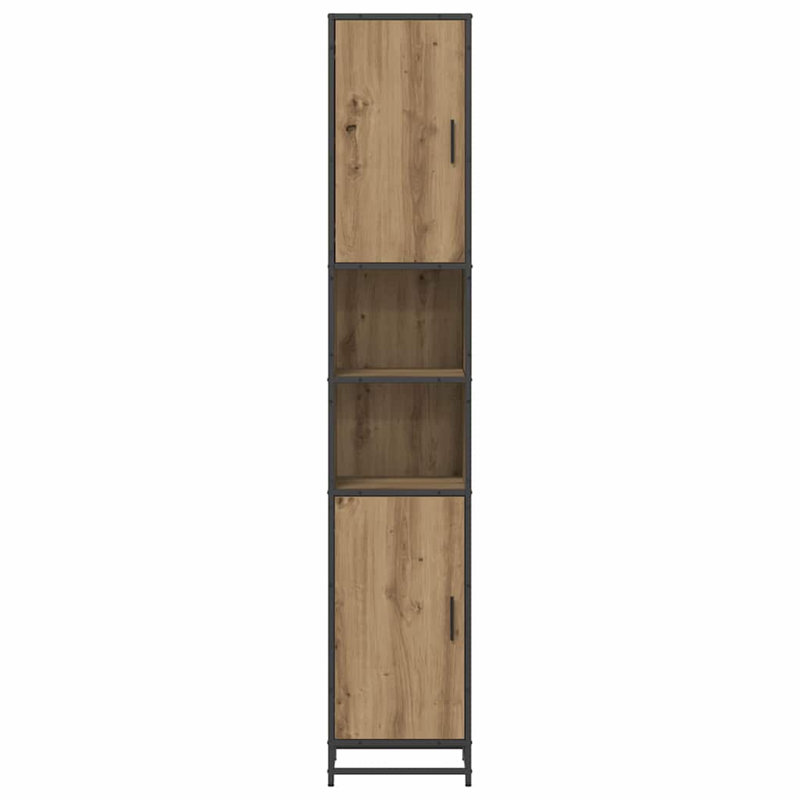 Bathroom Cabinet 35 X 37.5 X 188.5 Cm Engineered Wood, Natural