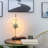 Minimalist LED Clock Lamp with Phone Wireless Charger/Wood Base