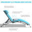 Ensemble de chaises longues et de tables d'appoint Domi - 2 chaises réglables + 1 table d'appoint, tout confort