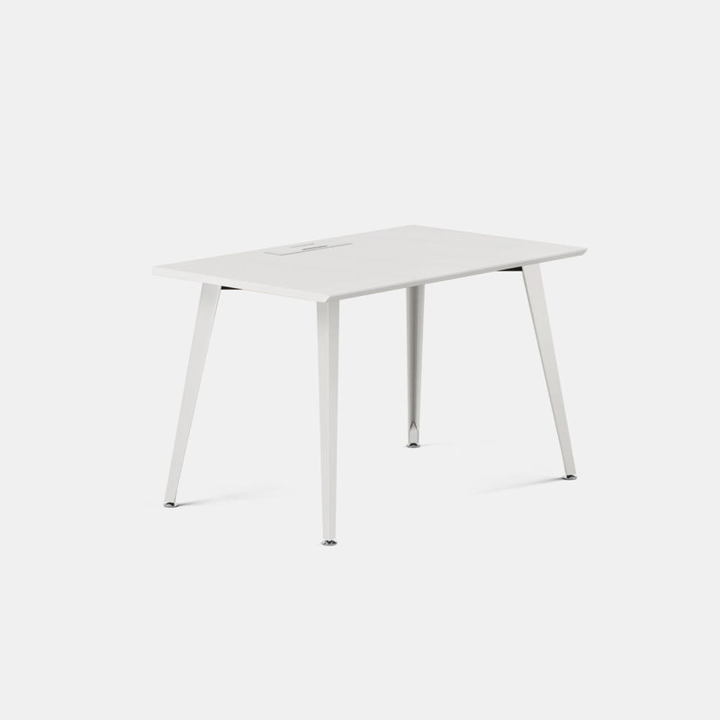 Office Desk, White, 30" H x 48" W x 24" D, White