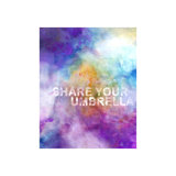 Share Your Umbrella Print by Sofia Fox