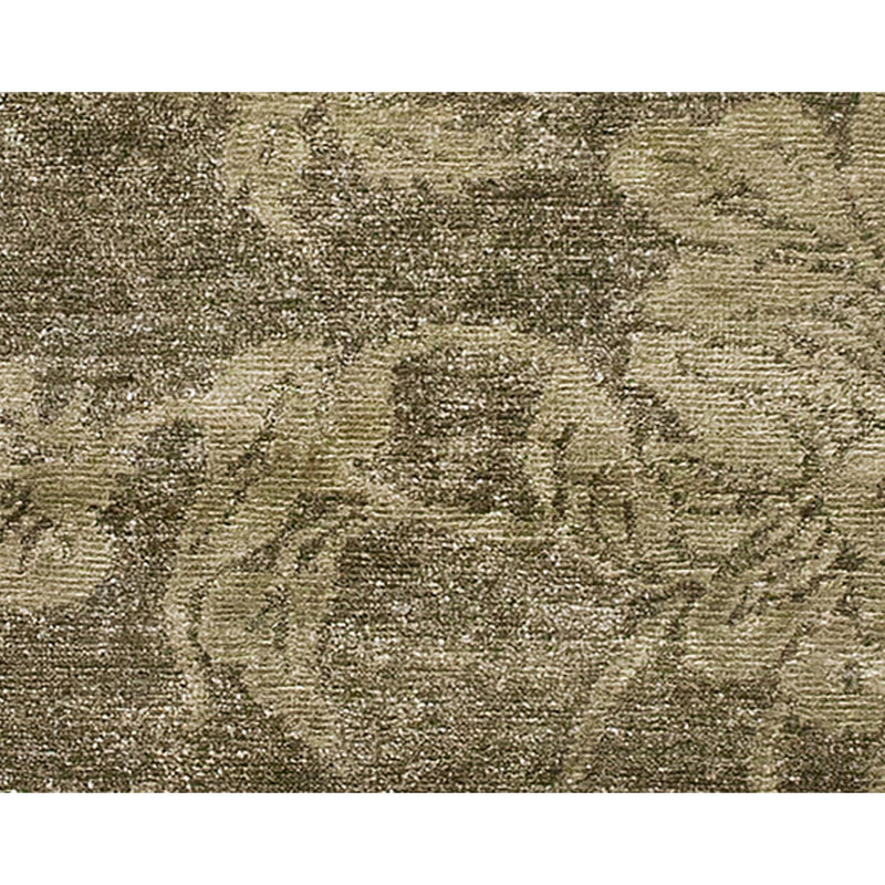 Hand Knotted Area Rug in Olive, Rectangle 8' x 10'