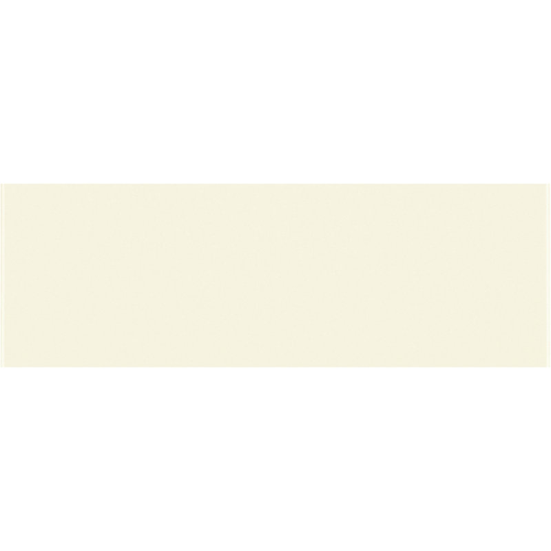 Color Beat Gloss 4'' W x 12'' L Ceramic Subway Singular Tile, Crème