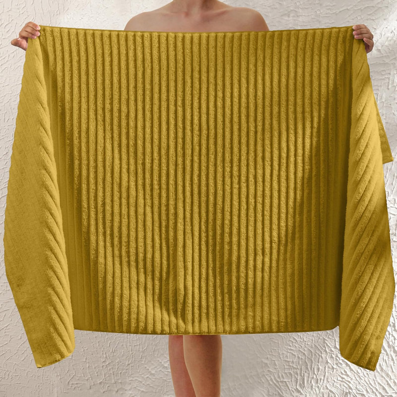 Elegant Comfort 100% Turkish Cotton Viscose Jumbo Bath Towel - Hotel Spa Quality Extra Large 35 X 70 Inch Bath Towel Ultra Soft