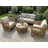 Outdoor Sofa Set with Waterproof Cushions, 4-Piece Patio Seating Group for Garden, Deck, or Yard