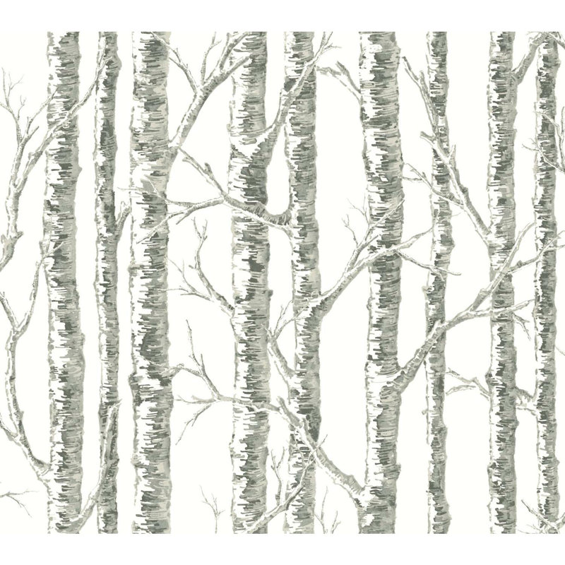 Rouleau de papier peint L 27 pi x l 27 po, Blanc / gris
