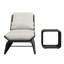 Chaise longue en aluminium et osier avec table d'appoint et coussins Sunbrella Harper-776210463-776210457