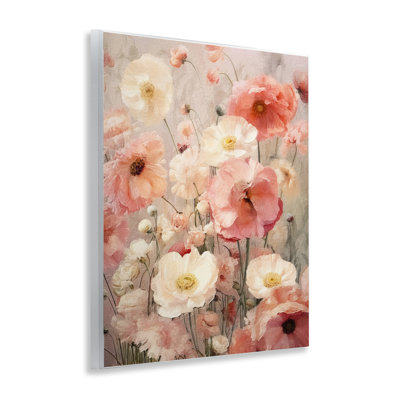 Art mural rosé à motif floral par RileyB