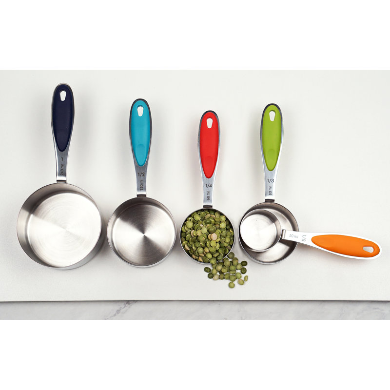 MEASURING CUPS - COLOR HANDLE SET OF 5