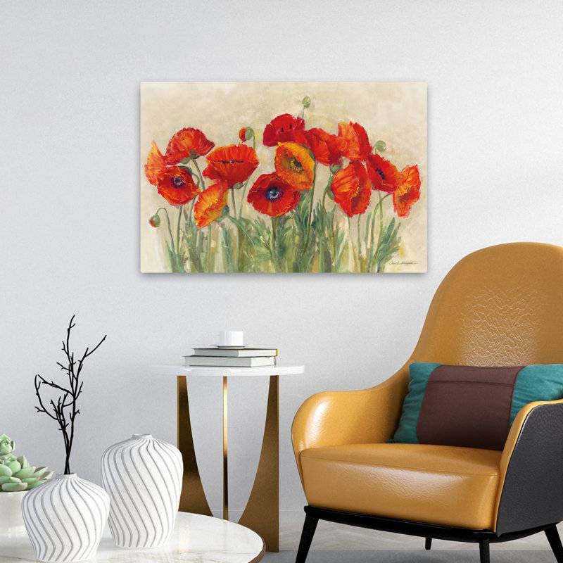 Fleurs - Coquelicots éclatants, H 16 po x l 24 po