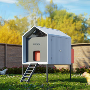 Smart Coop with Base – Weatherproof, Insulated Chicken Coop with Automatic Door, Solar Optional for 4-6 Chickens