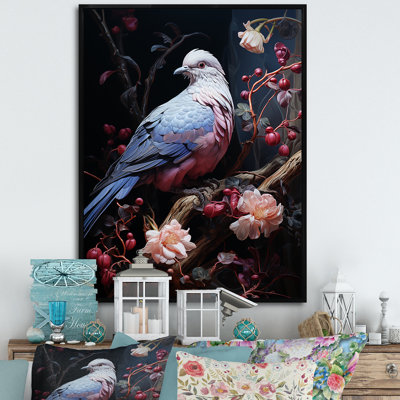 Dove Reverie I - art mural colombe