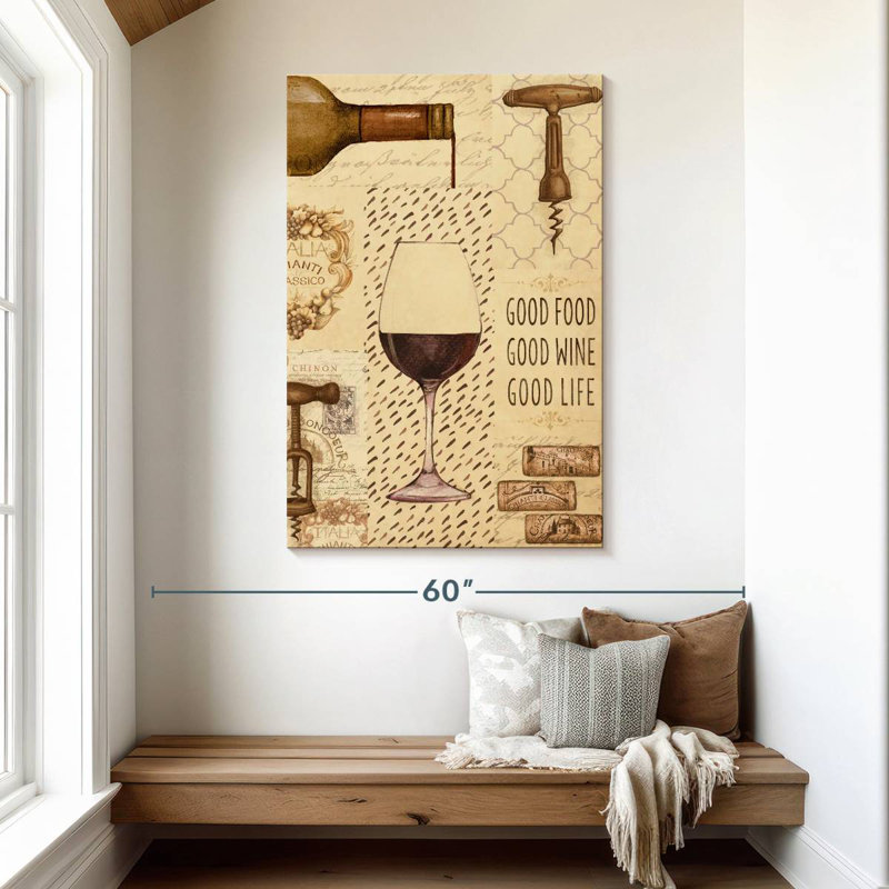 Yarlin Wine Glass Collage, 48" H x 32" W