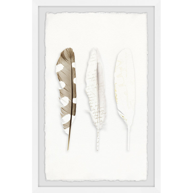 «Vanish Feather», reproduction encadrée, H 12 po x l 8 po x P 1,5 po