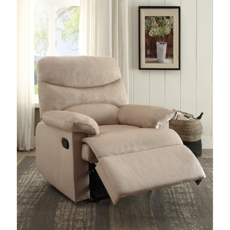 Arcadia Woven Fabric Motion Recliner, Beige