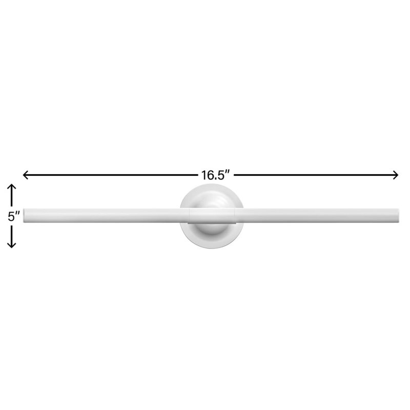 Terrace Integrated LED Metal Sign Light, 7.75" H x 16.5" W x 1.25" D, Matte White
