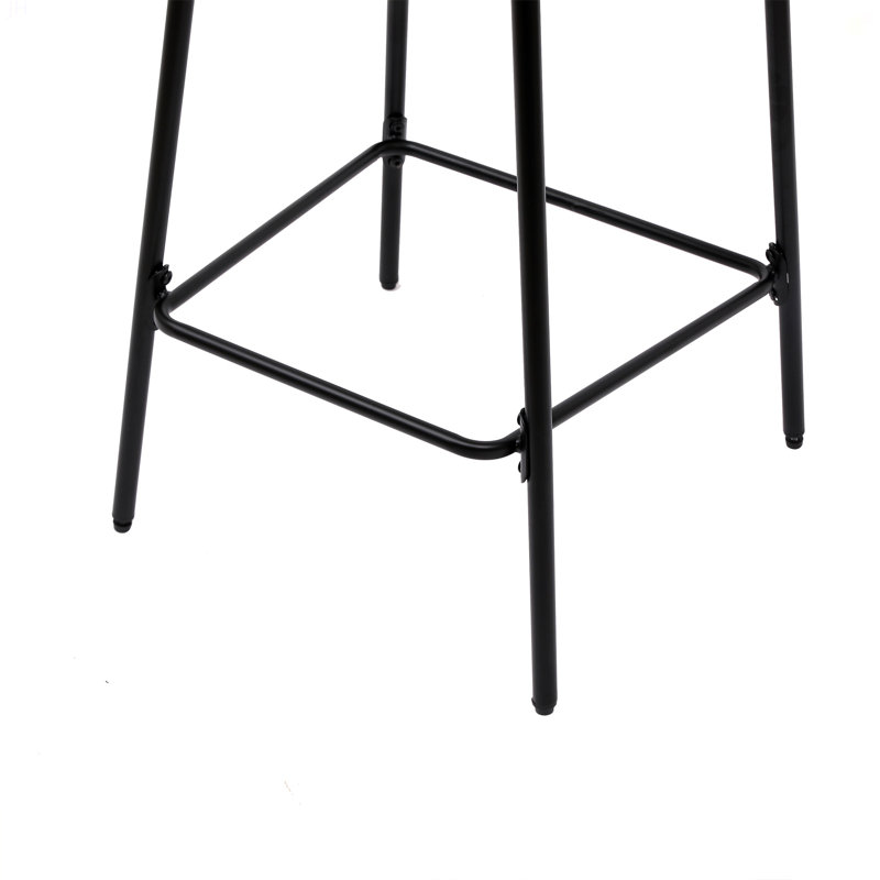 Ensemble de 2 tabourets de comptoir, tabourets de bar en corde de papier tissés à la main Boho, Blanc crémeux
