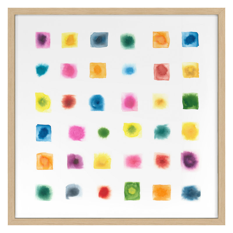 Test Pattern " Test Pattern 1 " by Renee Stramel, Nordic Oak, 24" H x 24" W x 1.5" D