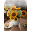 Imitation tournesol en plastique souple de style moderne, convenant à la décoration intérieure et extérieure d'arrangements floraux dans divers scénarii