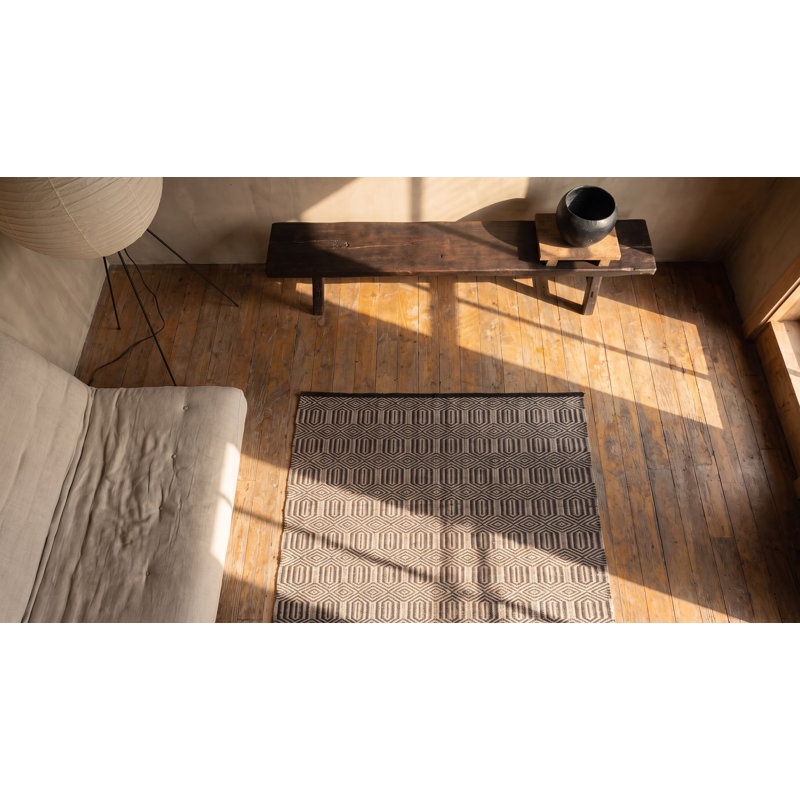 Antique Navajo American Gray 1940s Rug