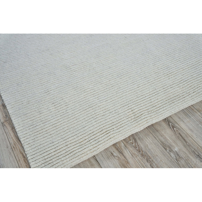 Kaza Hand Woven Wool Striped Area Rug, Rectangle 10' x 14'