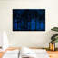 Silhouette de forêt bleue-303255598