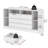 6 Drawers Dresser With 6 Open Storage Cubbies, Led Dressers & Chests Of Drawers With Power Outlet, 55" Wide Long Dresser For Bedroom, Modern Tv Stand With Open Shelf For Living Room-742915975