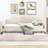 Full Size Daybed With Twin Trundle, Beige - Practical And Attractive Furniture Upholstered Cover Trundle & Eye-Catching