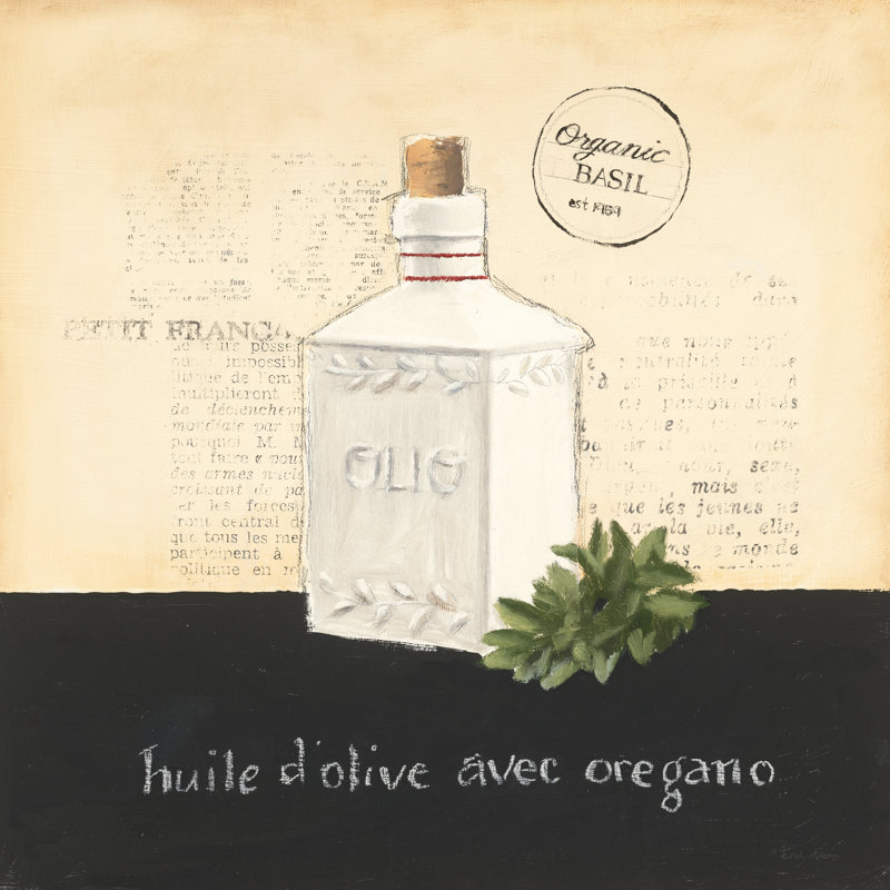 Huile d Olive II 1 Piece Wrapped Canvas Painting, 122cm H x 122cm W