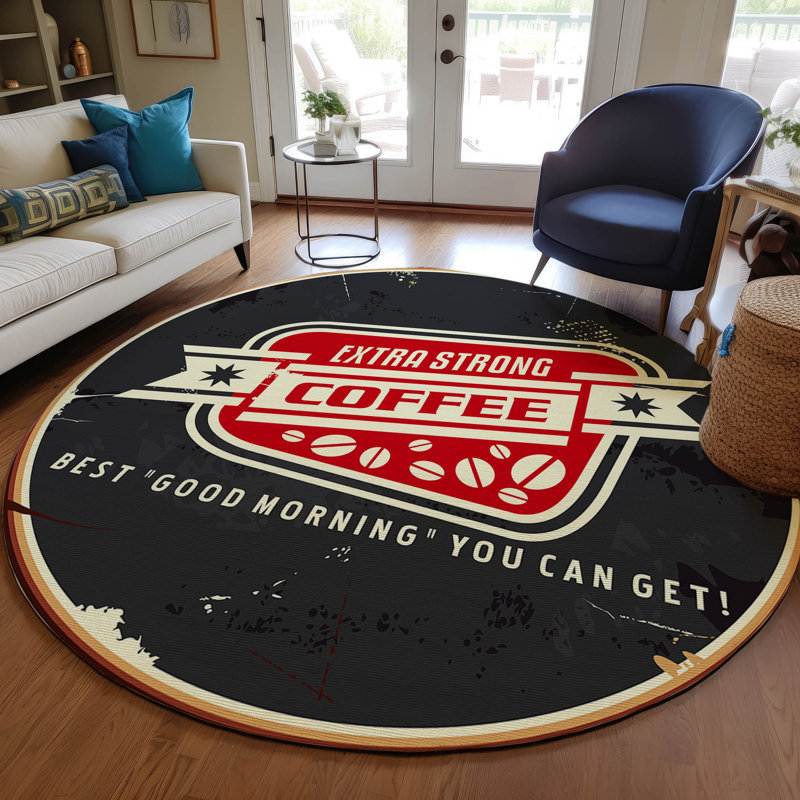 Tapis intérieur / extérieur Conness avec envers antidérapant, Rond 8 pi