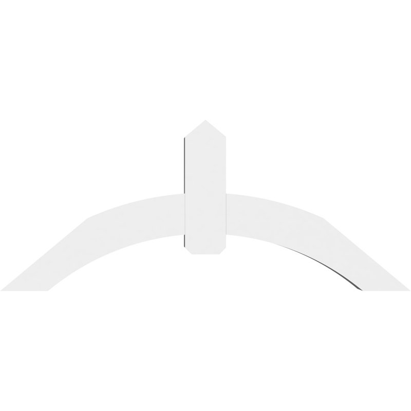 Support pour pignon en PVC Archdale, H 25 po x l 60 po (pas: 10/12), P 6 po x F 6 po
