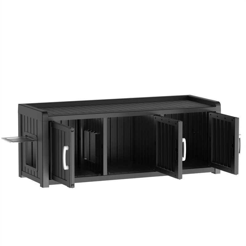 Niche pour chat 46,94 po avec 3 portes