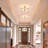 4 Light Glass Geometric Semi Flush Mount-1517084495