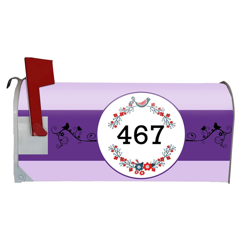 Couvercle de boîte aux lettres, H 25,5 po x l 20,75 po x P 2 po, Mauve