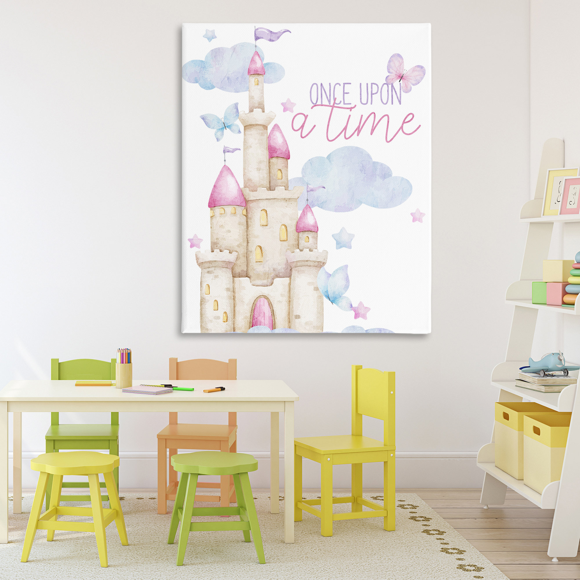 Ebern Designs Once Upon A Time Castle Canvas, design by Kim Allen ...