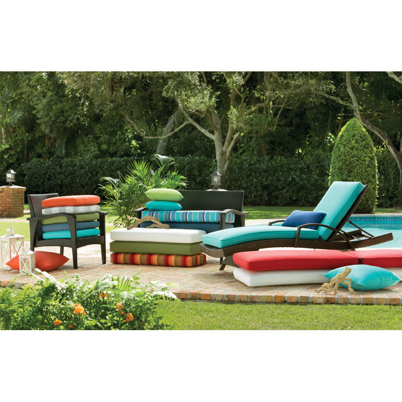 Sunbrella® Reversible Throw Pillow, Spectrum Cilantro, 16" H x 16" W