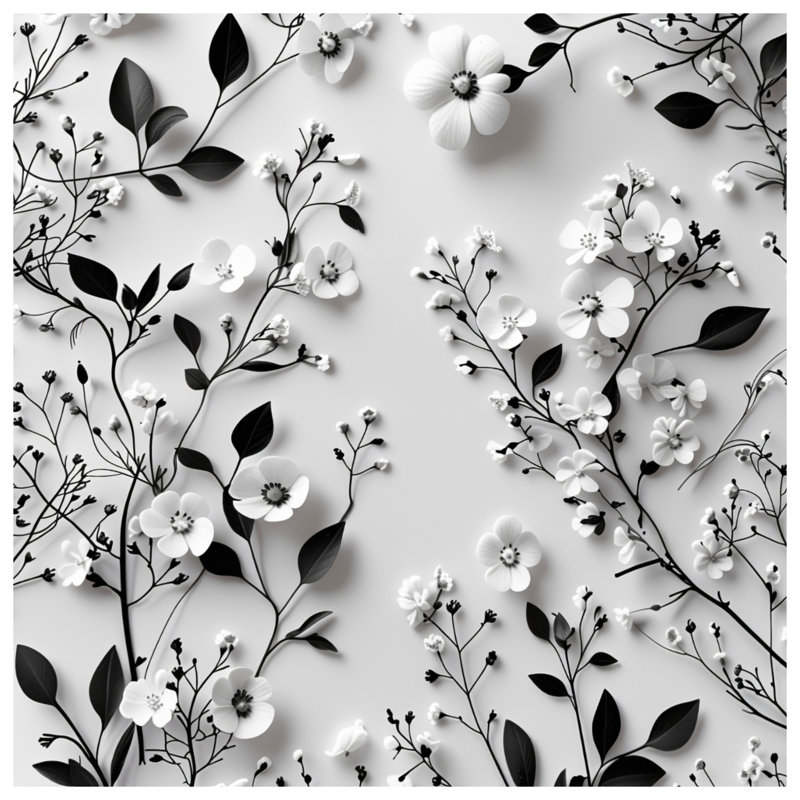 Tapis de bain floral, L 24 po x L 17 po