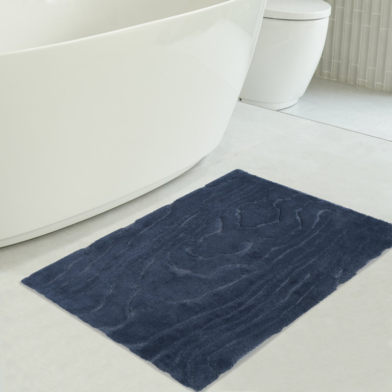  Non-Slip Bath Rug Bath Mat, Navy