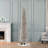 6' Pre-Lit Artificial Alpine Silver Pencil Tree