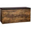 Collection - Banc à chaussures, banc de rangement avec siège rembourré, banc d'entrée avec 10 compartiments, pour chambre, 11,8 x 40,9 x 18,9 pouces, brun rustique et brun châtaignier