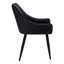 Chaise Rainville, côté, rembourrée, cuisine, salle à manger, tissu, métal-888612077-888616216