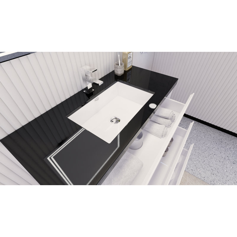 Base de meuble-lavabo Reyes, Blanc ultrabrillant