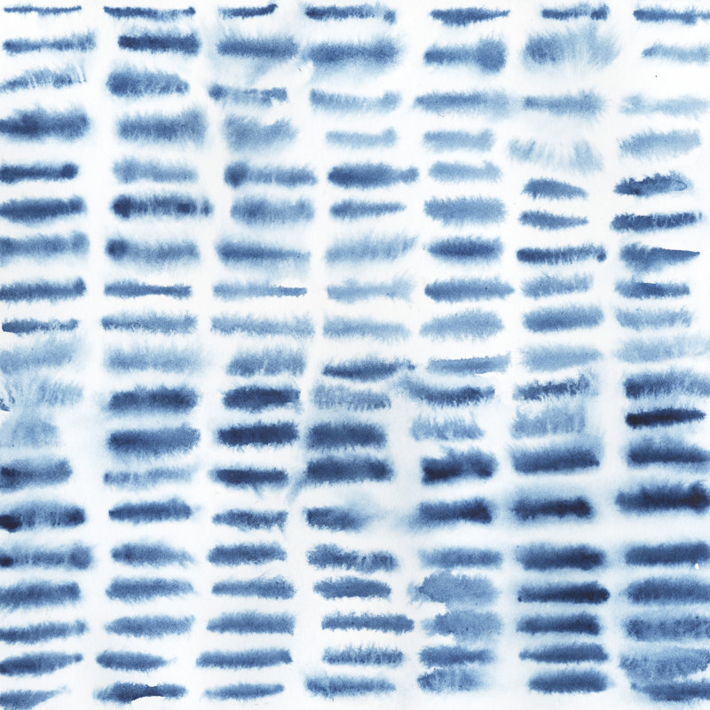 Indigo Bleed I by Grace Popp - Wrapped Canvas Painting, 51cm H x 51cm W x 3.8cm D