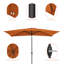 Parasol de marché rectangulaire 10' x 6,5'-109360245