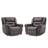 39.8" W Faux Leather Power Recliner-453480230