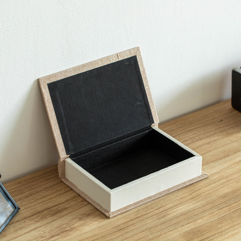  Boîte de rangement en MDF 8 po Classic, Beige