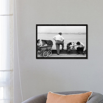Sunday Afternoon (Gansevoort Pier NYC, 1948) by Ruth Orkin - Print on Canvas