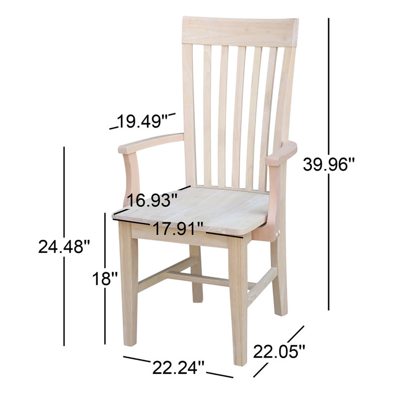  Hirz Solid Wood Armchair